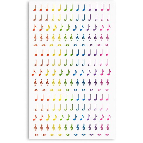 total 3000 piece music note stickers sticker sheets rainbow 18 sheets target