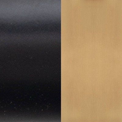 Percy Black and Gold Modern Drum Pendant Light