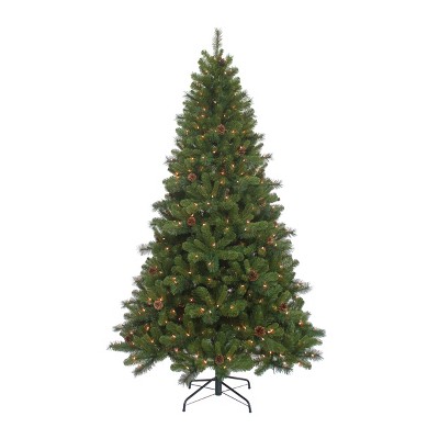 Kurt Adler 7.5' Pre-Lit Clear Burlington Spruce