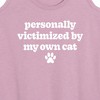 Women's - Instant Message - Victimized By My Cat Graphic Racerback Tank - 2 of 4