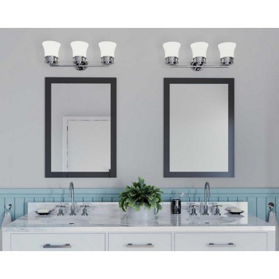 Cascadia 24'' Polished Chrome 3-Light Bath Vanity Fixture