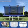Aukfa Trampoline with Basketball, Enclosure Net, Kids Trampoline with Ladder, Outdoor Backyard Jumping Fun - 3 of 4