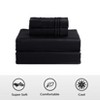 King Size 4 Piece Sheet Set, Bamboo Fiber Soft Comfy Breathable Bed Sheets Set Wrinkle-Free Hotel Bedding Bed Sheets Pillowcase Set with 16" Pockets - 4 of 4