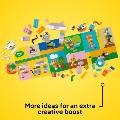 Colorful Creative Pets Building Set for Kids, 450 Pieces