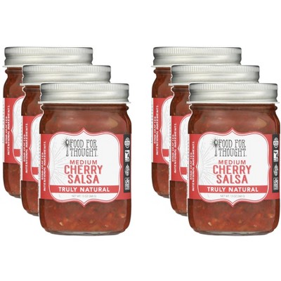 Food For Thought Salsa Medium Cherry - Case of 6 - 13 oz
