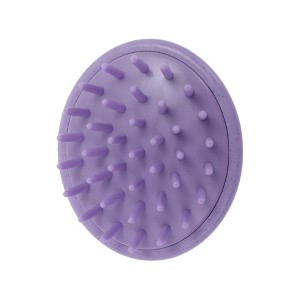 Unique Bargains Hair Shampoo Brush 3.54"x3.15"x2.95" Purple 1 Pc - 1 of 4