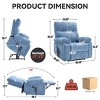 Power Lift Recliner Chair with Heat and Massage for Elderly, Large Electric Dual Motor Recliner Chair with Cup Holder, Infinite Position - Koiai - 4 of 4