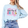 Simply Sage Market First Day Of School Checker Border Garment Dyed Long Sleeve - 2 of 4