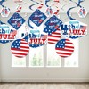 Big Dot of Happiness Firecracker 4th of July -  Party Hanging Decor - Party Decoration Swirls - Set of 40 - 3 of 4