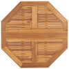 vidaXL Folding Patio Dining Table 35.4 inches x35.4 inches x29.5 inches  Solid Teak Wood - 4 of 4