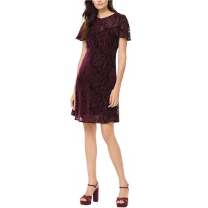 Michael Kors Womens Velvet Cocktail A-line Dress - 1 of 1