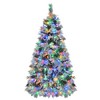 Mlmh & Kngwa 6FT Pre-Lit Snow-Flocked Spruce Artificial Christmas Tree - 4 of 4