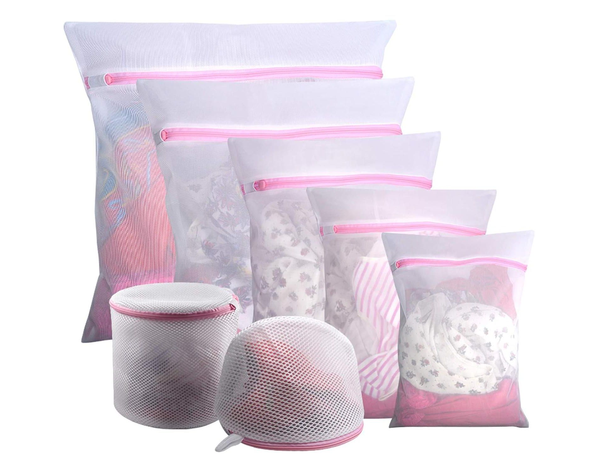 7Pcs Mesh Laundry Bags , Travel Storage Organize Bag, Blouse, Bra, Hosiery, Stocking, Underwear, Lingerie wash bag