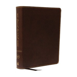 KJV, Journal the Word Bible, Bonded Leather, Brown, Red Letter Edition, Comfort Print - by  Thomas Nelson (Leather Bound) - 1 of 1