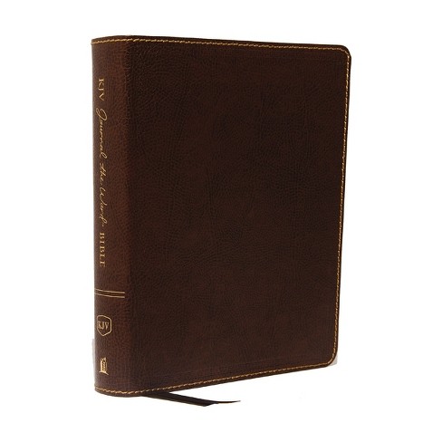 Kjv, Journal The Word Bible, Bonded Leather, Brown, Red Letter Edition ...