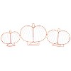 Mr Halloween Outdoor Pumpkins Lightshow Halloween Decoration - Orange - 28.5" - 4 of 4
