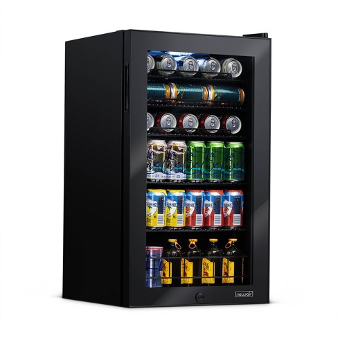 Newair 60 Can Beverage Fridge With Glass Door, Small Freestanding Mini  Fridge In Black, Perfect For Beer, Snacks Or Soda : Target