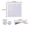 Allegra K Men's Polka Dots Business Wedding Pocket Square Clip Cufflinks Necktie Sets - 3 of 4