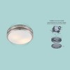 Good Housekeeping Roman Bathroom Ventilation Fan with Light and Night Light, Removes Excess Humidity, Safe Use Above Shower Enclosures, Brushed Nickel - 3 of 4