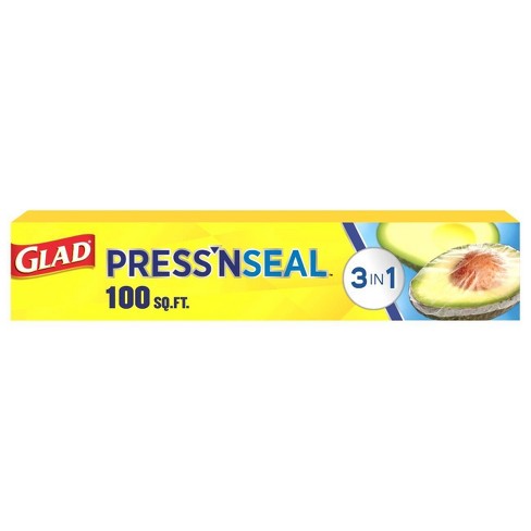 Glad Press'n Seal Plastic Food Wrap - 100 Square Foot Roll ( 3 count )