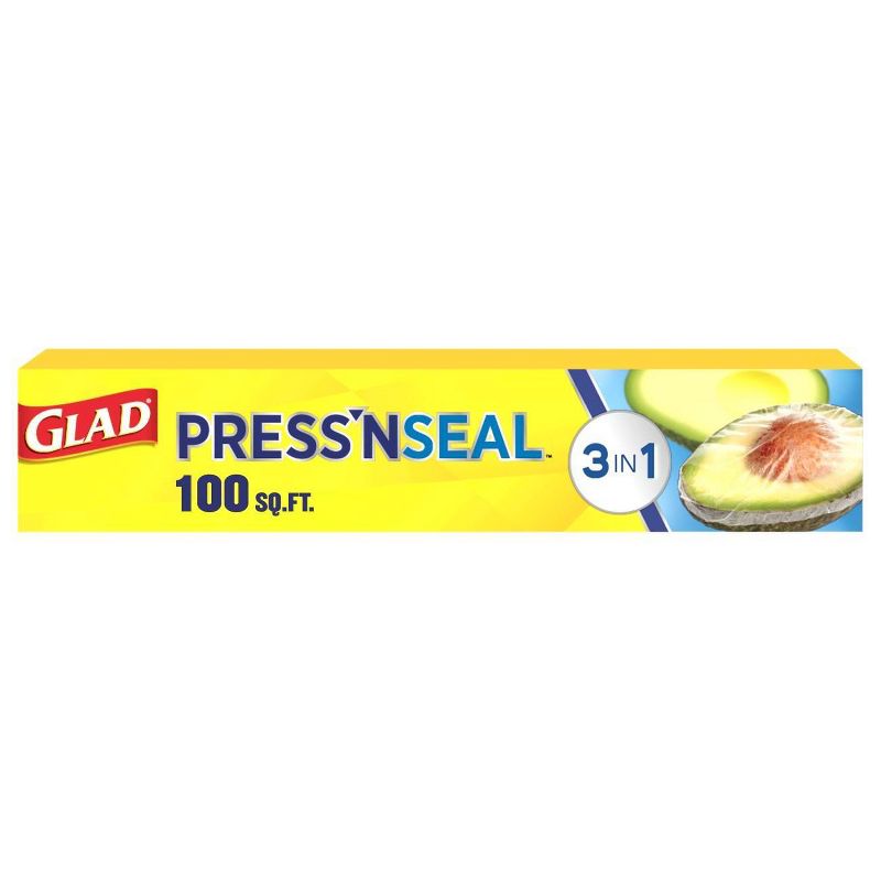 Glad Press&#39;N Seal + Plastic Food Wrap - 100 sq ft, 1 of 17