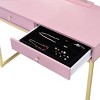 Vynxaria Elegant Vanity Desk with Mirror & Jewelry Tray - Stylish Storage Solution - 2 of 4
