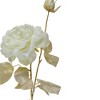 Northlight 26.5" White/Metallic Gold Rose Artificial Spring Stem - image 3 of 4