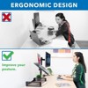 Mount-It! Laptop Desk Mount with Monitor Arm, Dual Laptop and Monitor Stand with Clamp / Grommet Base / Ventilated Cooling Tray - 4 of 4