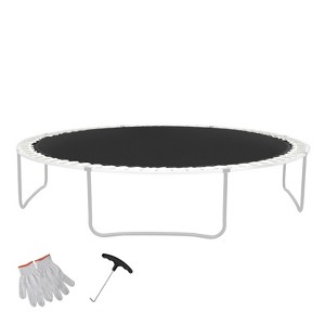 VEVOR Replacement Trampoline Mat, Universal Jumping Mat for 15ft Round Trampoline, Reinforce UV-Resistant Mat with Spring Tool & Durable V-Rings - 1 of 4