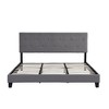 NicBex Full/Queen/King Upholstered Bed Frame with Tufted Headboard,Platform Bed Frame with Wood Slats Support,No Box Spring Needed,Easy Assembly - 4 of 4