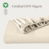 260 Thread Count Organic Cotton Percale Fitted Sheet by Bare Home - 2 of 4