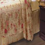 Antique Rose Cottton Bed Skirt Drop 15in Multicolor by Greenland Home Fashion