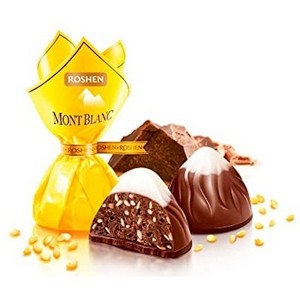Roshen Monblanc Sesame Seeds Candy 2.2Lb - Delicious Sweet Treat With Sesame Seeds - Indulge In Ukrainian Confectionery Flavo - 1 of 1