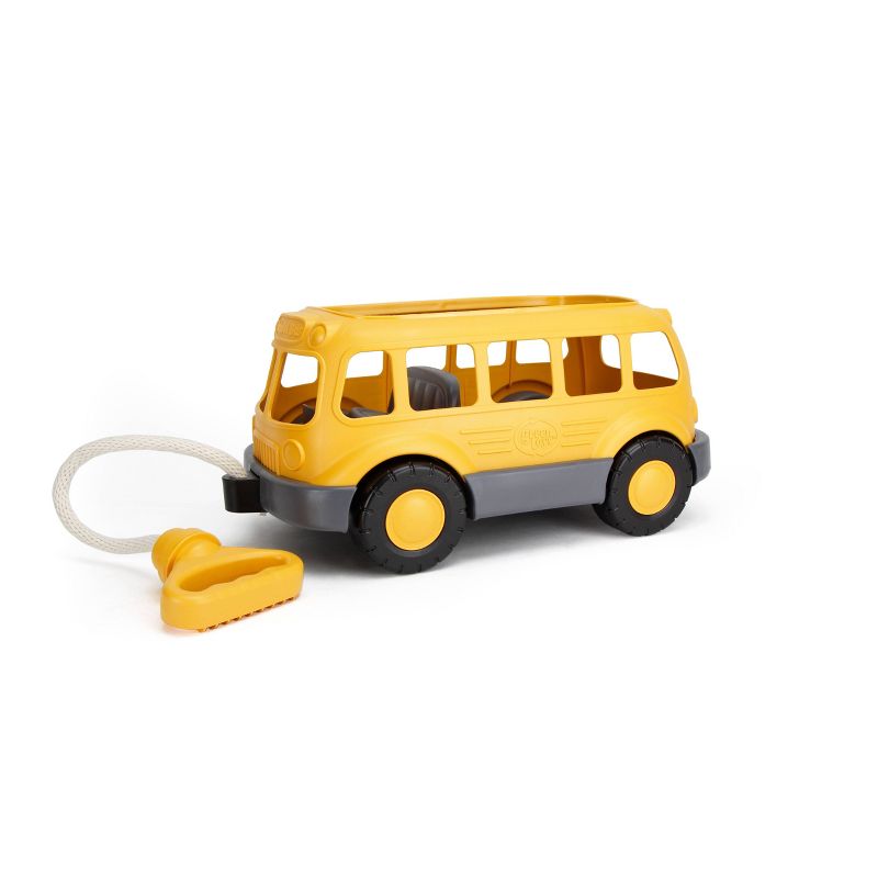 Green Toys Pull n&#39; Play School Bus Wagon, 5 of 6