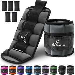 Sportneer Adjustable Ankle Weights for Women and Men 7 lbs/Pair Adjustable Leg Weights with Secure Straps - 1 of 4