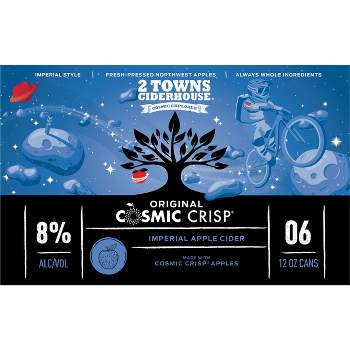 2 Towns Ciderhouse Cosmic Crisp Imperial Cider - 6pk/12.7 fl oz Cans