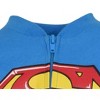 Warner Bros. Justice League Batman Superman Lightweight Breathable Baby Zip Up Costume Coverall with Cape Newborn to Infant - 4 of 4