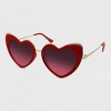Women's Heart Sunglasses - Wild Fable™ Red - image 2 of 2