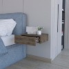 NicBex Floating Nightstand Shelf with Drawer, Modern Night Stand with Sleek Wall-Mounted Design, Floating Bedside Table for Bedroom - 2 of 4