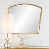 Uttermost Boundary Gold Arch Mirror – Iron & MDF Frame with Beveled Glass, 36"×31.625", Indoor Use - 3 of 4