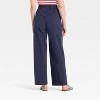 Women's High-Rise Wide Leg Poplin Trousers - A New Day™ - 2 of 3