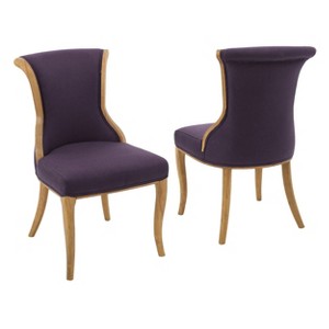 Lexia Dining Chair - Plum (Set of 2) - Christopher Knight Home, Purple