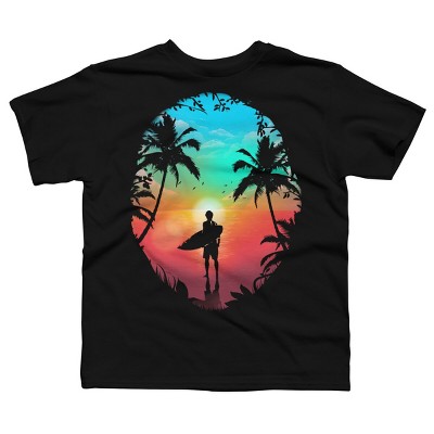 Boy's Design By Humans Summer Break By clingcling T-Shirt
