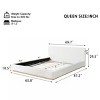 Platform Bed with Upholstered Headboard, Modern Bed with Velvet Wrapped for Bedroom-Baofuwish - 4 of 4