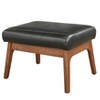 Buylateral Bianca Mid Century Modern Faux Leather Ottoman - 4 of 4