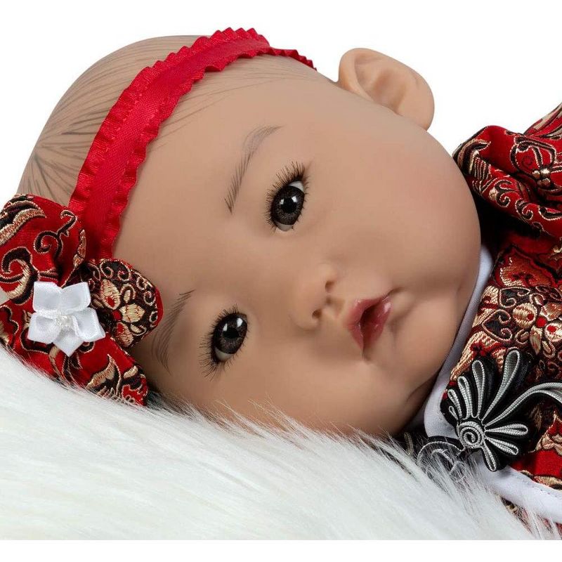 Paradise Galleries Lifelike Reborn Baby Doll Mei, 20 inch Girl in GentleTouch Vinyl & Weighted Body, 4-Piece Set, 1 of 9