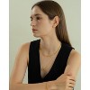 Bearfruit Jewerly Sterling Silver 18k Gold Plated Eliana Circle Necklace - 2 of 4