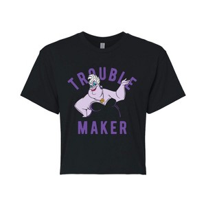 Women's - Disney Villains - Trouble Maker Cropped Graphic T-Shirt - 1 of 4