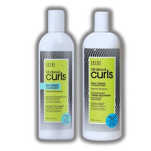 Zotos All About Curls Lo-Lather Cleanser (32 oz) & Daily Cream Conditioner (32 oz) - DUO SET KIT - for All Curl Types - Adds Moisture & Strengthens - 1 of 2