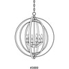 Progress Lighting, Equinox Collection, 6-Light Chandelier Pendant, Polished Nickel, Armillary Sphere Shade - 2 of 4